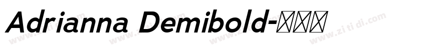 Adrianna Demibold字体转换
